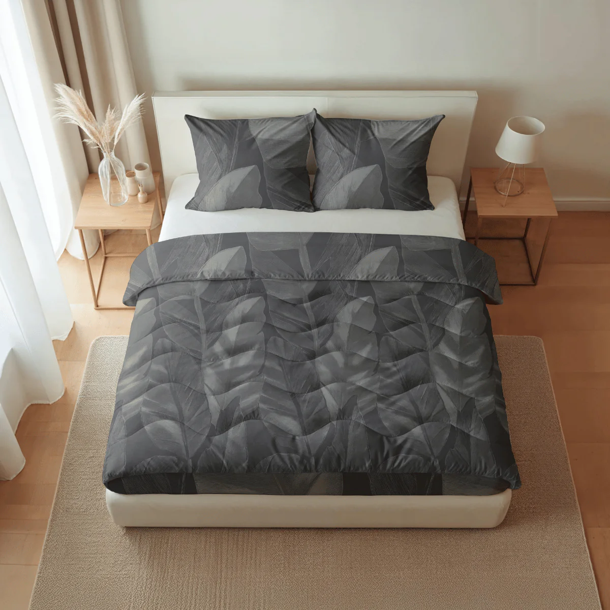 Zelesta Pure Design Baumwolle Bettdecke - Black Swan - Image 2