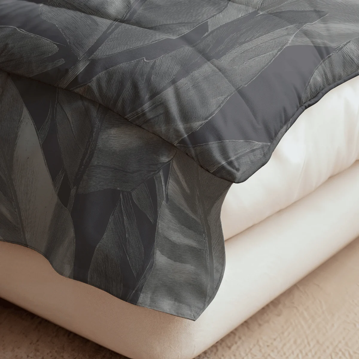 Zelesta Pure Design Baumwolle Bettdecke - Black Swan - Image 4