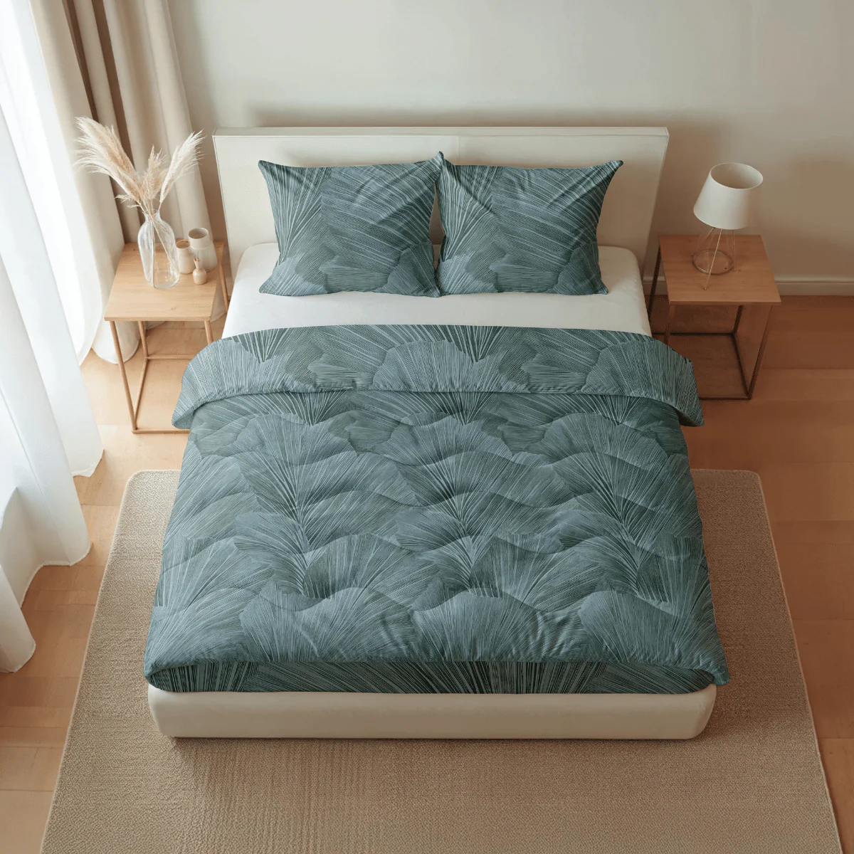 Zelesta Pure Design Baumwolle Bettdecke - Botanical Green - Image 2