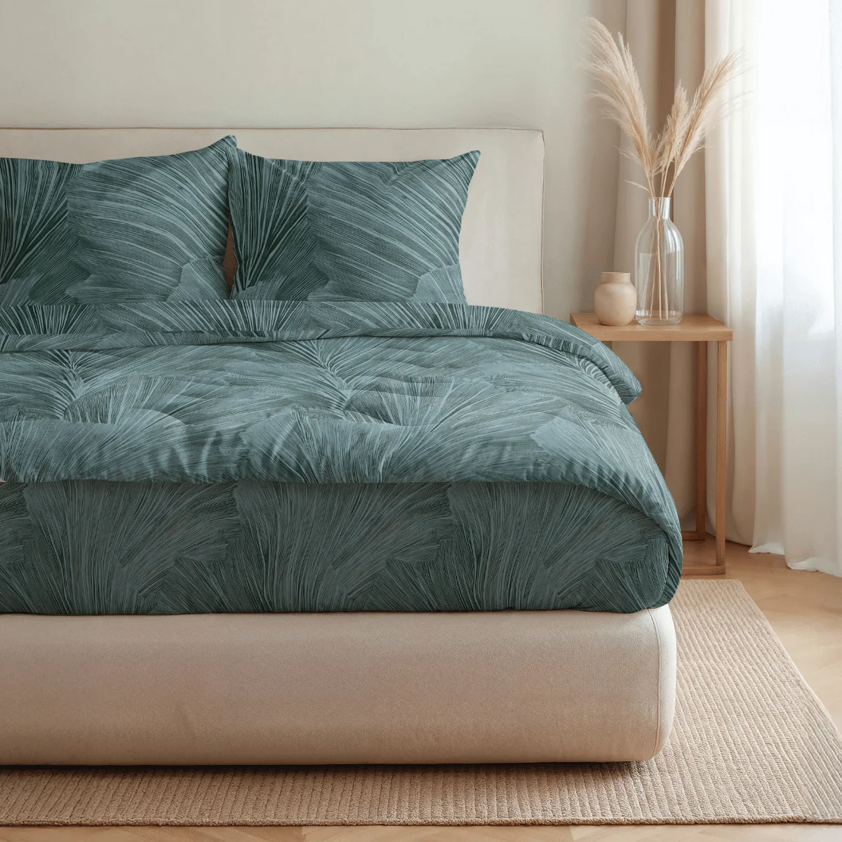 Zelesta Pure Design Baumwolle Bettdecke - Botanical Green - Image 3