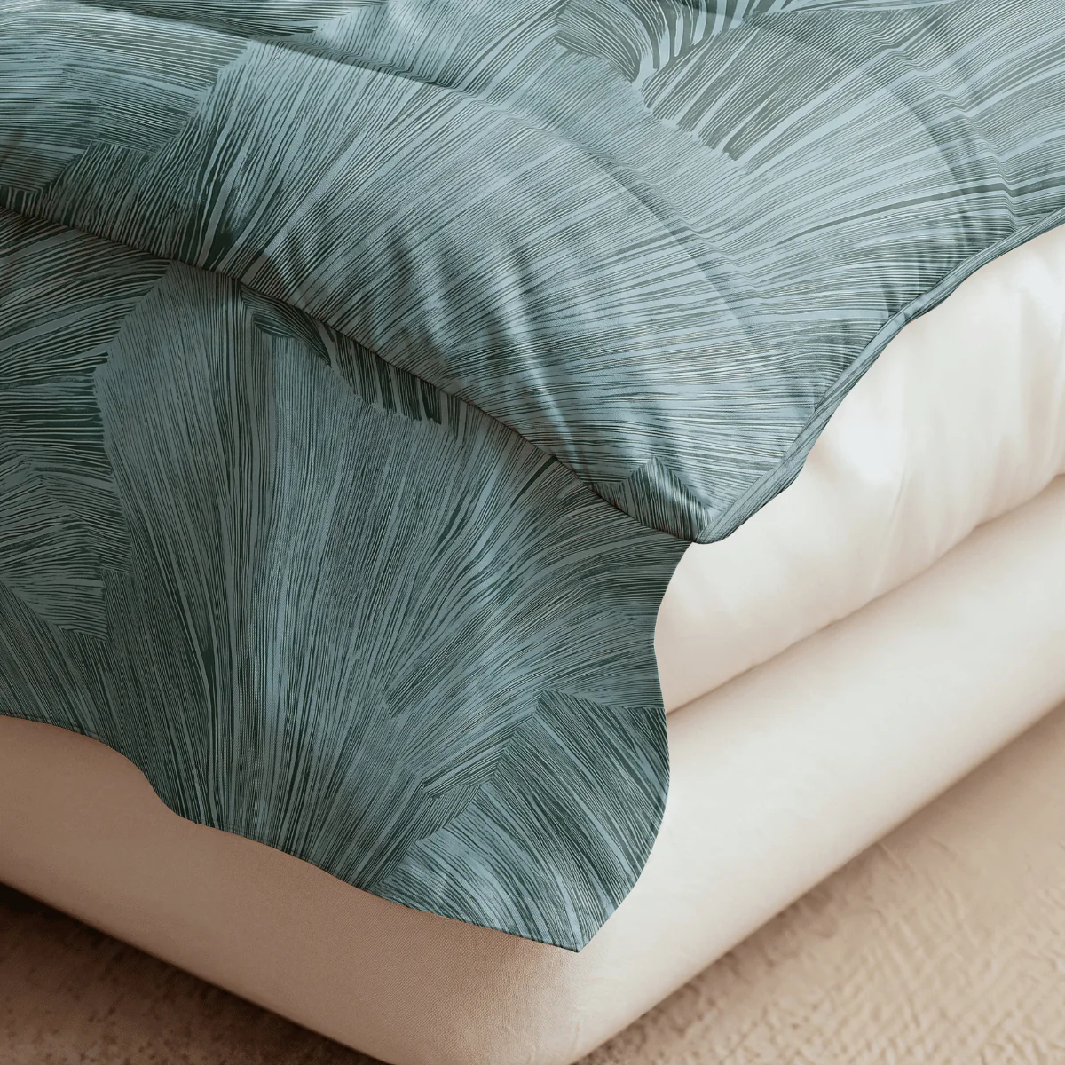 Zelesta Pure Design Baumwolle Bettdecke - Botanical Green - Image 4
