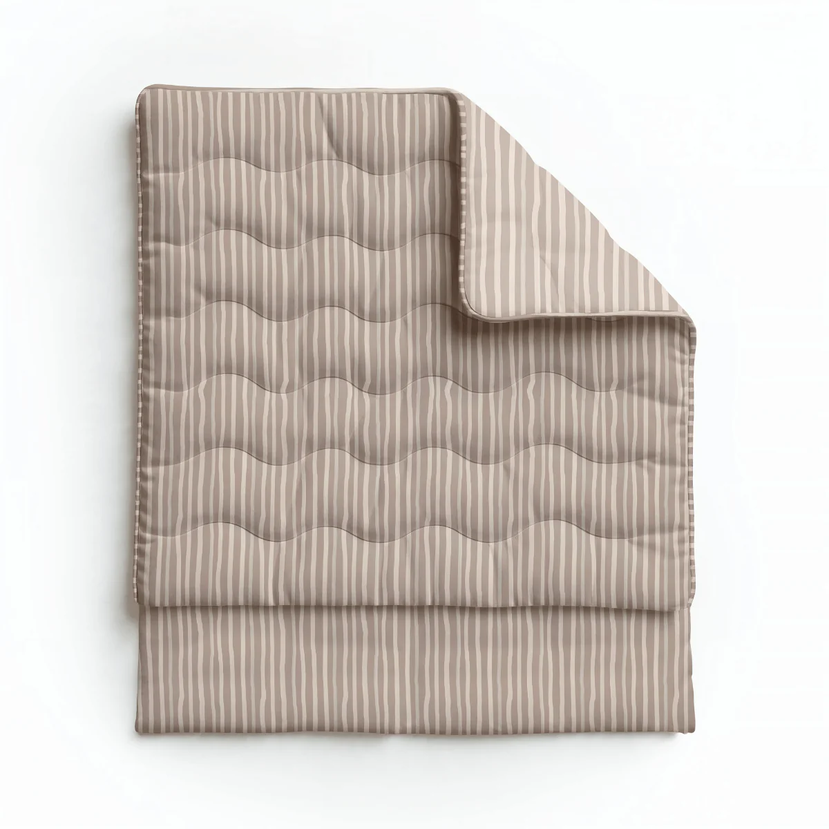 Zelesta Pure Design Baumwolle Bettdecke - Brown Stripes - Image 5
