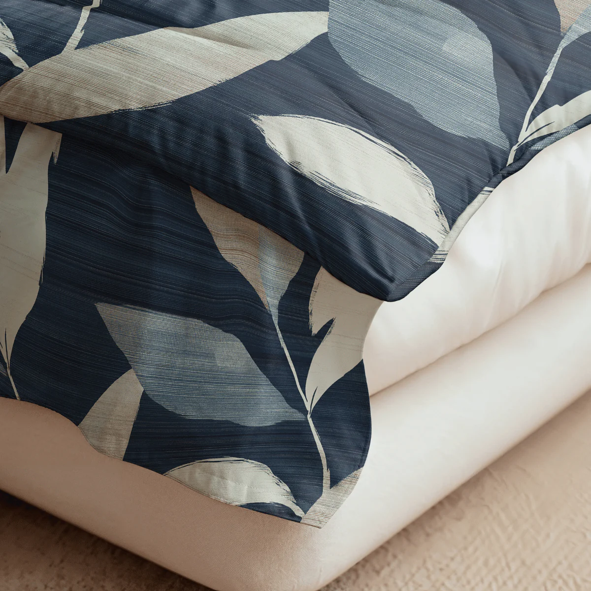 Zelesta Pure Design Baumwolle Bettdecke - Dark Leaves - Image 4