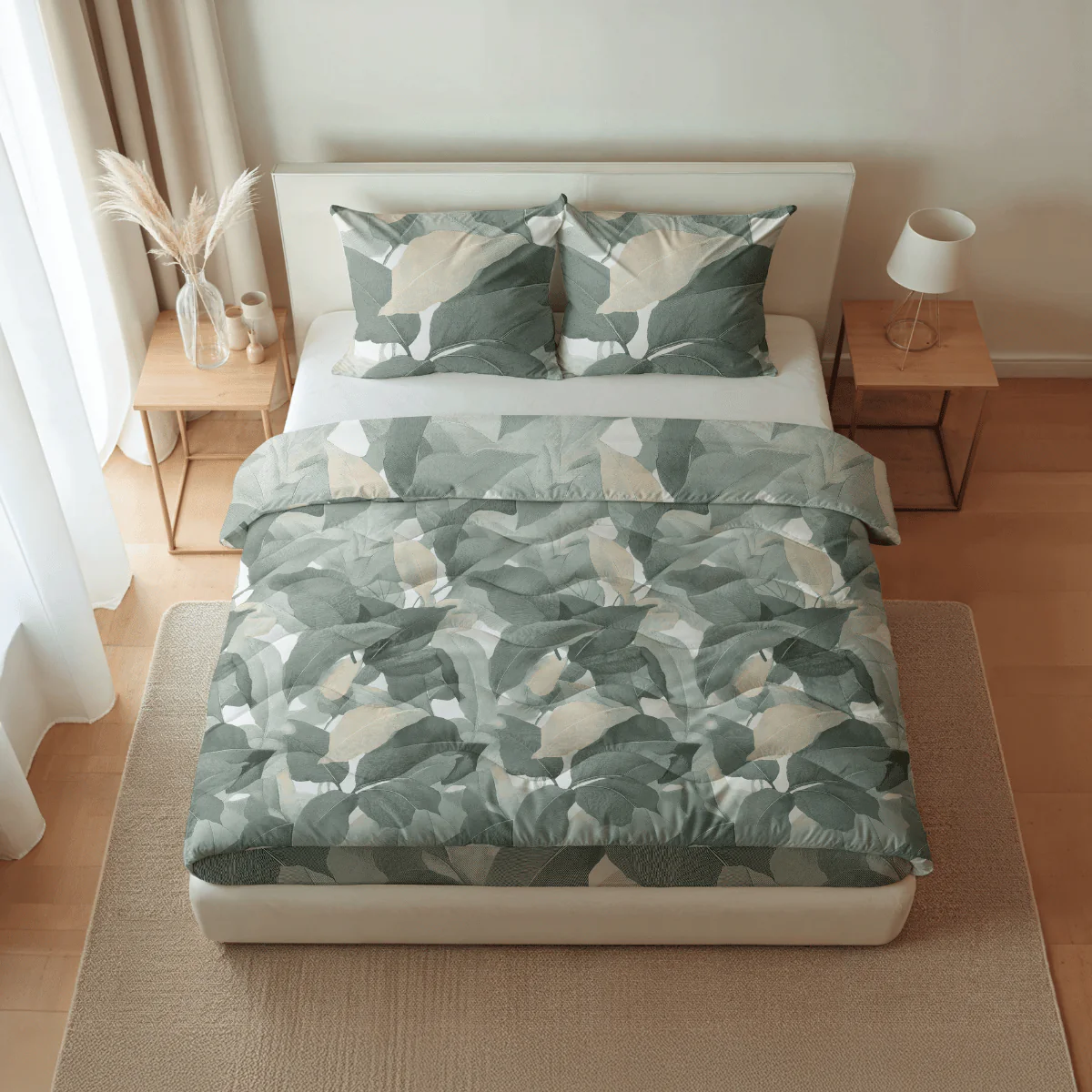 Zelesta Pure Design Baumwolle Bettdecke - Green Forest - Image 2