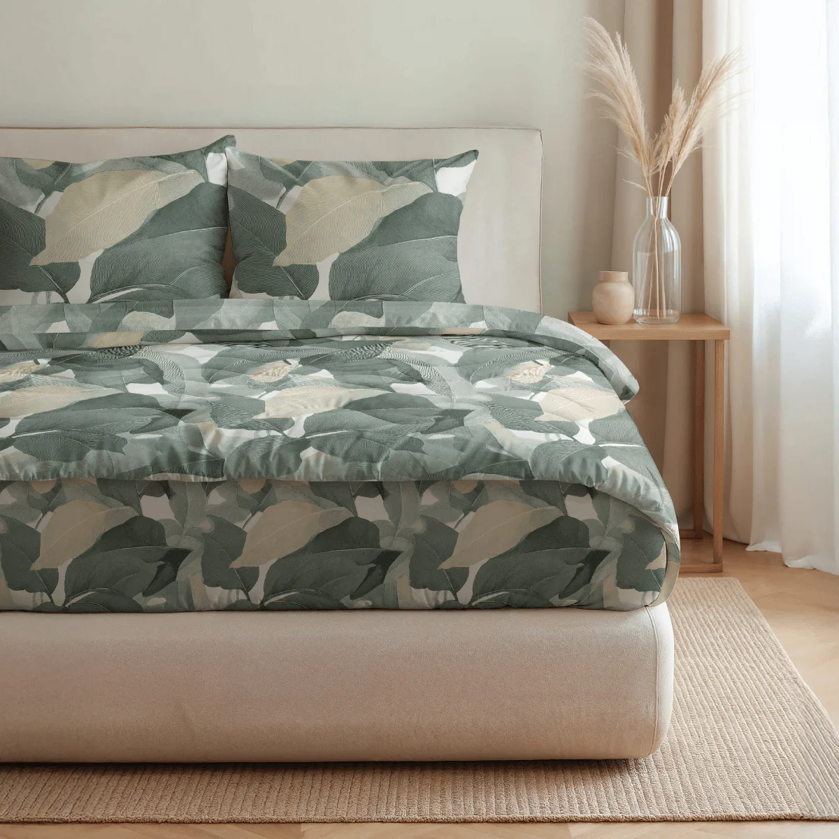 Zelesta Pure Design Baumwolle Bettdecke - Green Forest - Image 3