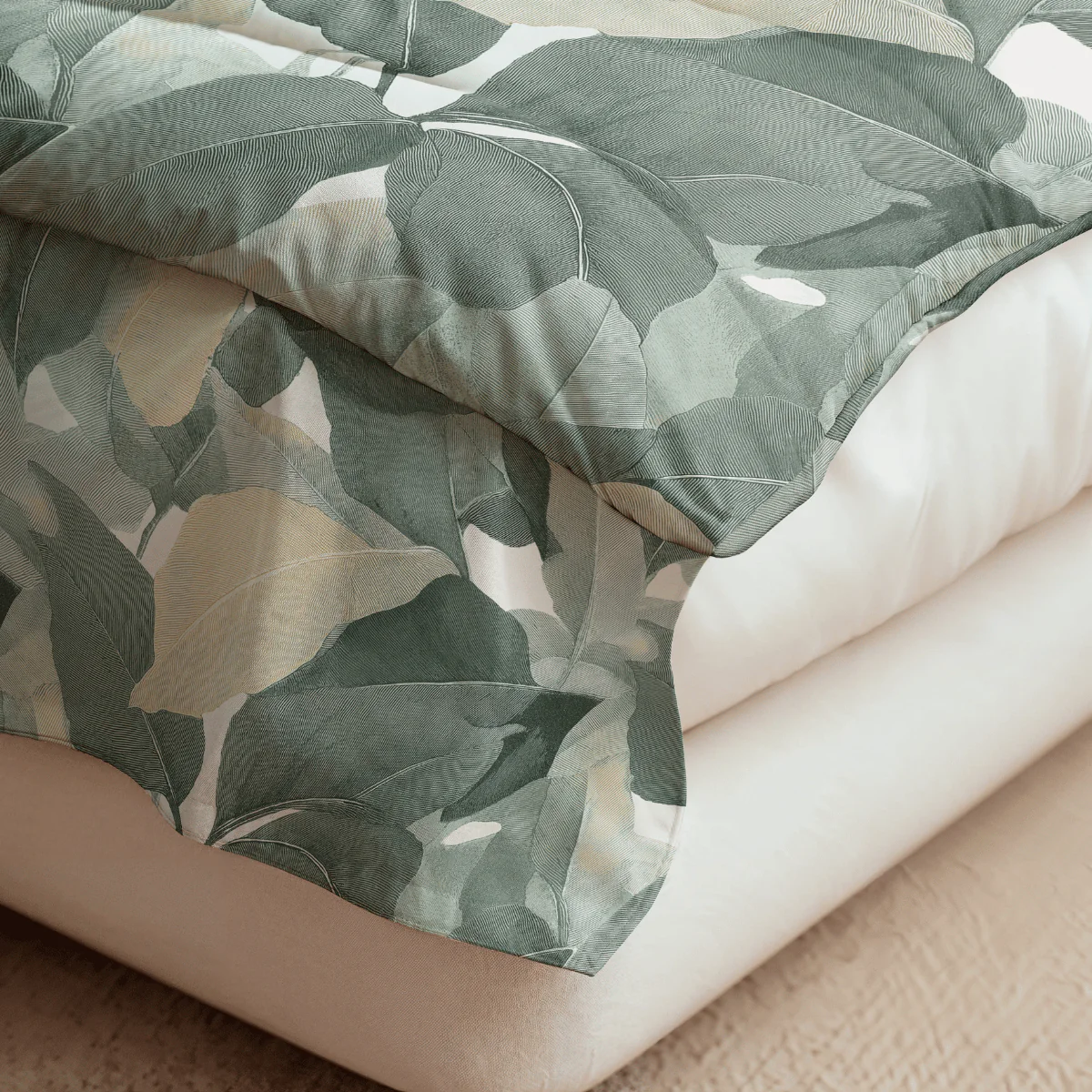 Zelesta Pure Design Baumwolle Bettdecke - Green Forest - Image 4