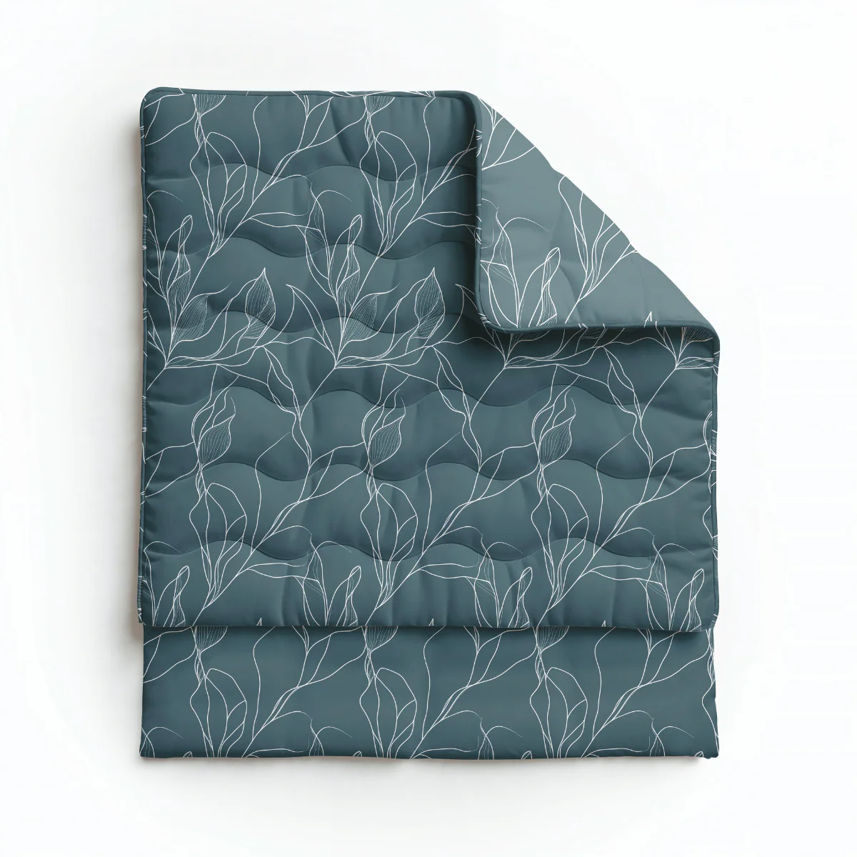 Zelesta Pure Design Baumwolle Bettdecke - White Leaves - Image 5