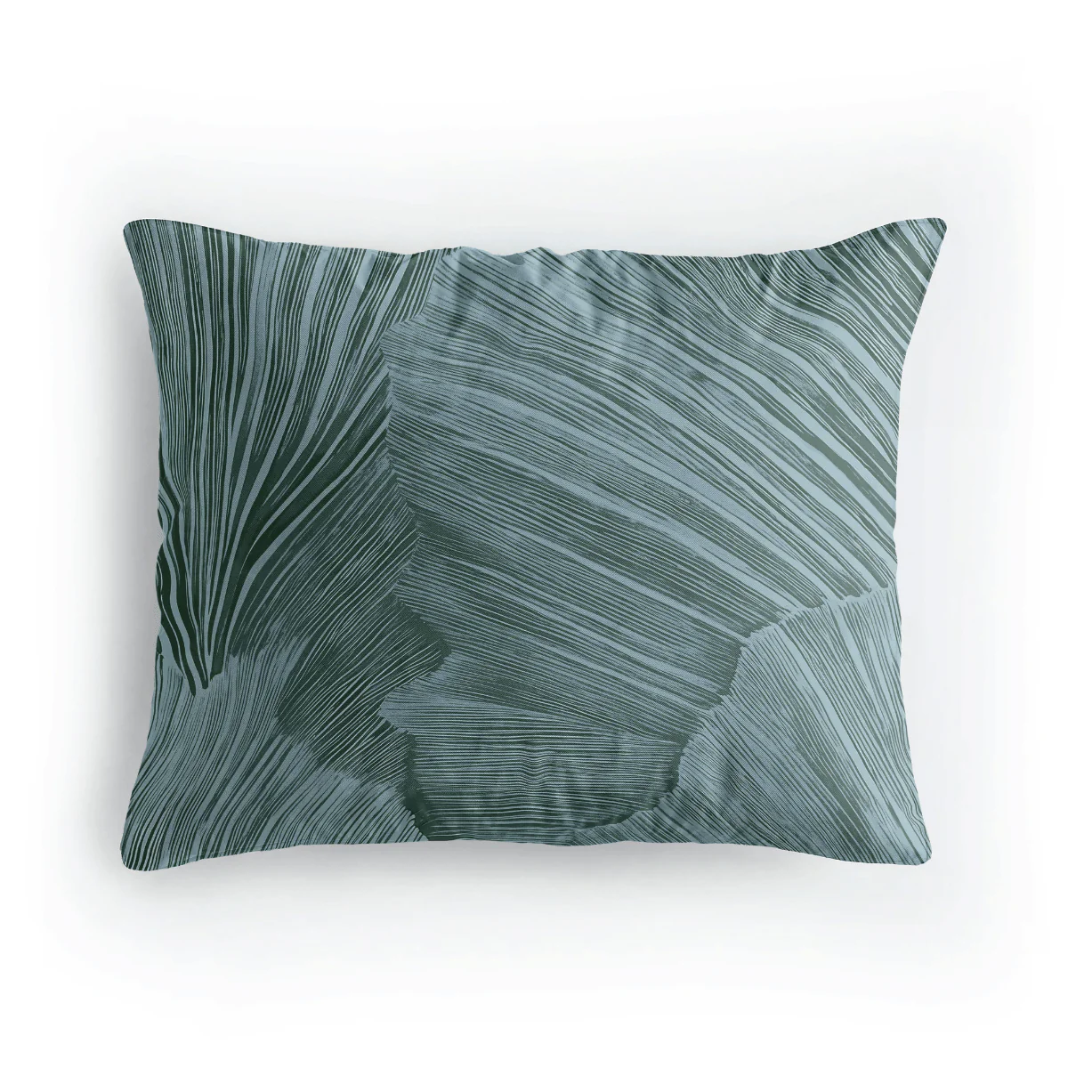 Zelesta Pure Design Baumwolle Kissenbezüge Set von 2 - Botanical Green