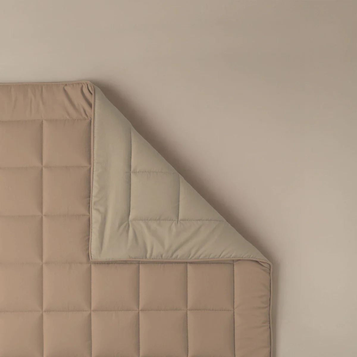 Zelesta Pure Duo Baumwolle Sommerbettdecke - Rosabraun & Betonbraun - Image 5