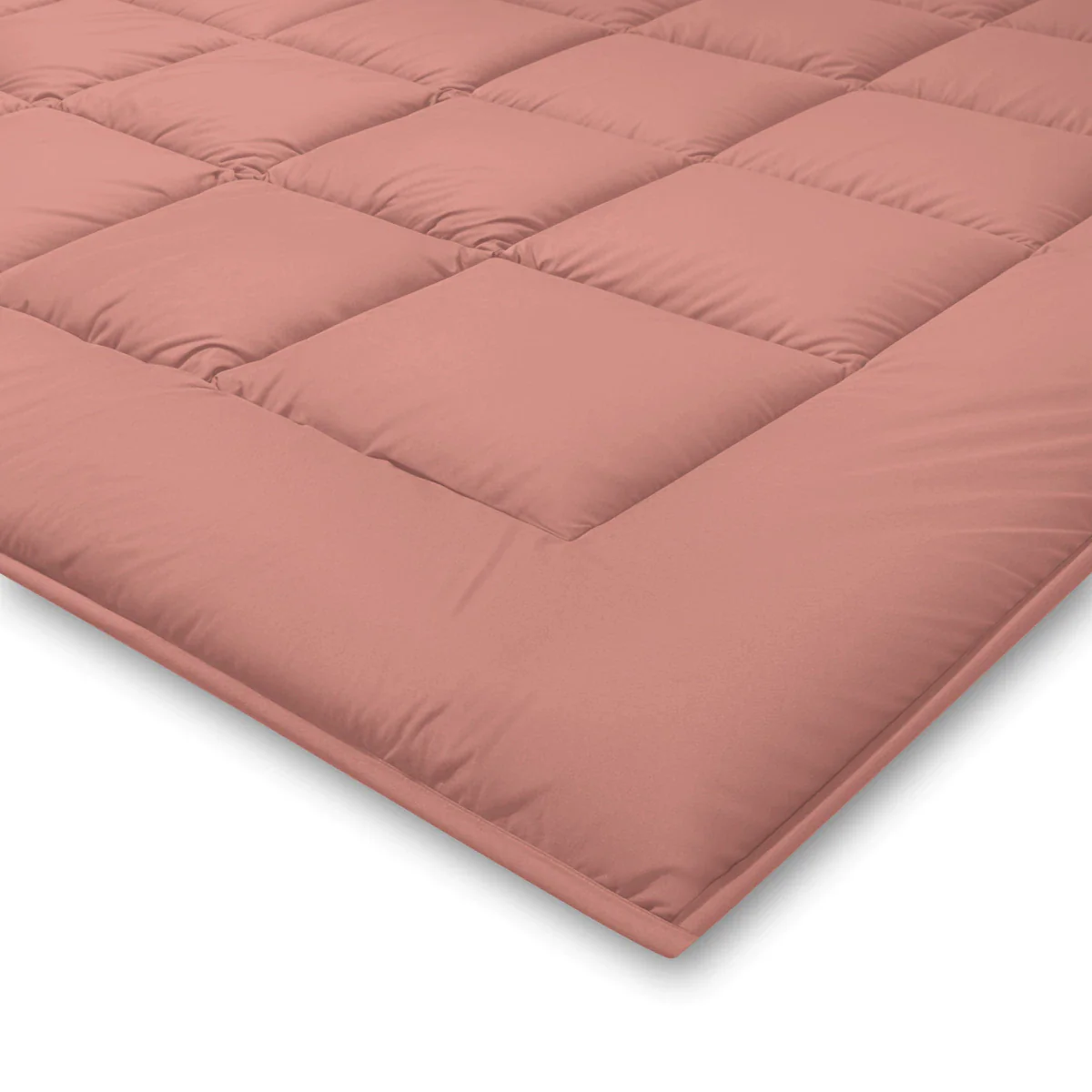 Zelesta Pure Duo Baumwolle Sommerbettdecke - Terrakottarosa & Erdrosa - Image 6