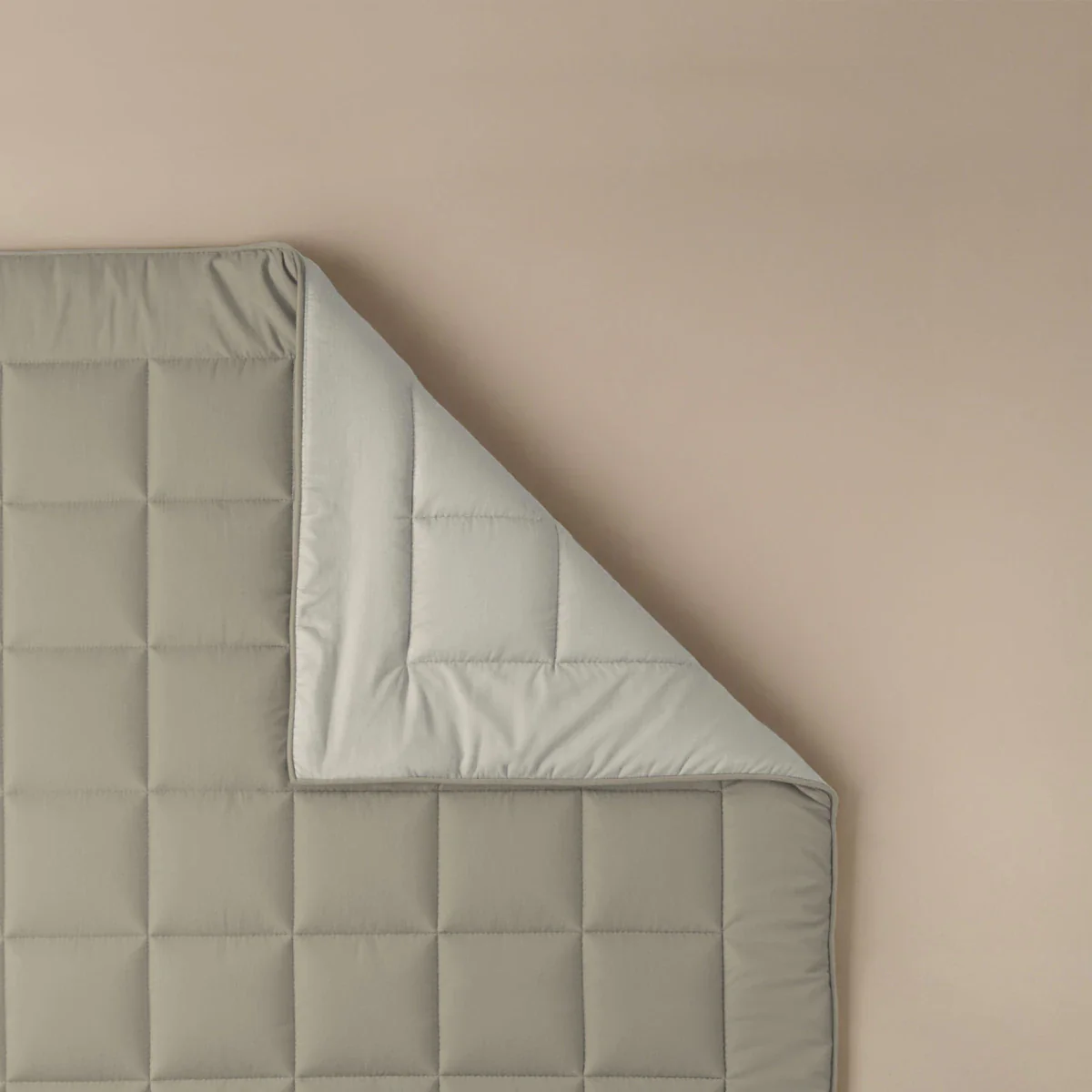 Zelesta Pure Duo Baumwolle Sommerbettdecke - Warmgrau & Cremeweiß - Image 5