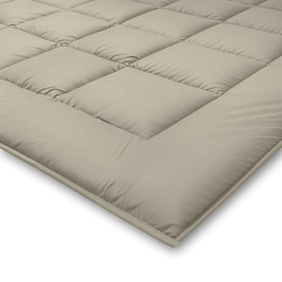 Zelesta Pure Duo Baumwolle Sommerbettdecke - Warmgrau & Cremeweiß - Image 6