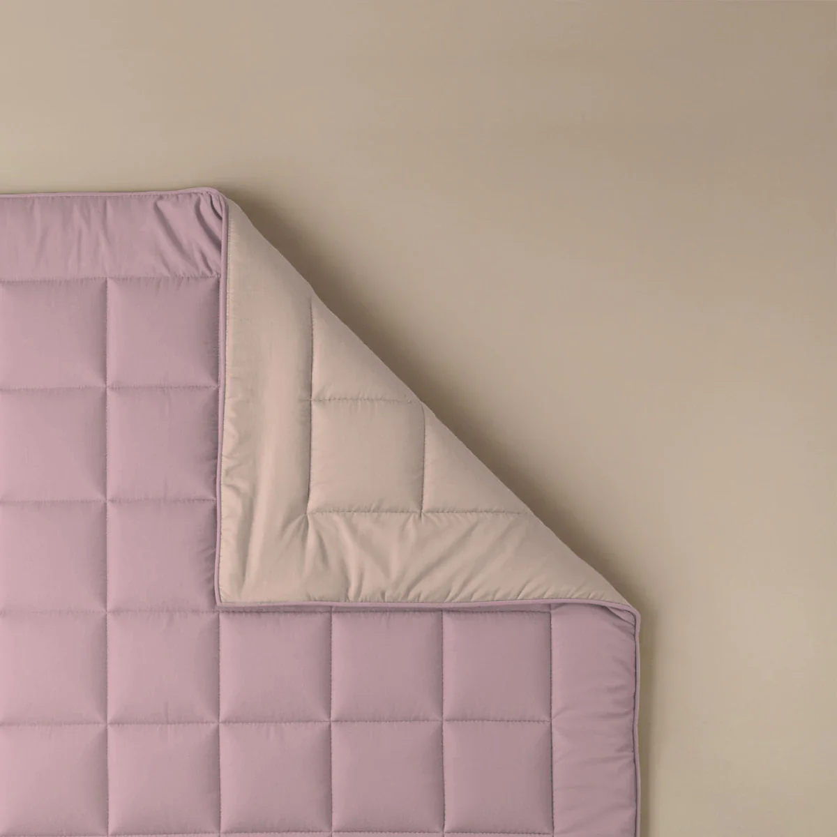 Zelesta Pure Duo Baumwolle Sommerbettdecke - Zartes Lila & Zartrosa - Image 5