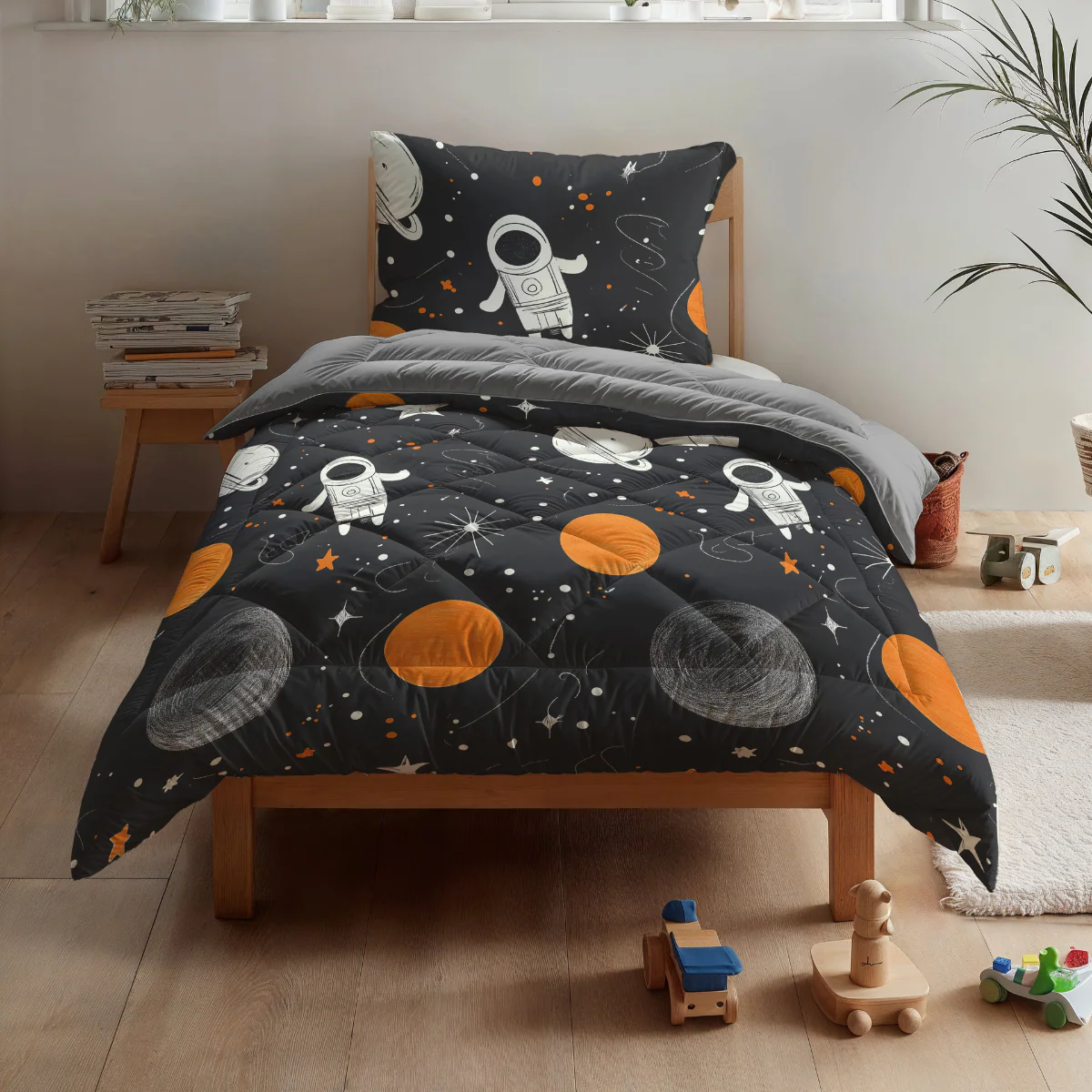 Zelesta Pure Kids Baumwolle Bettdecke - Space Man - Image 3