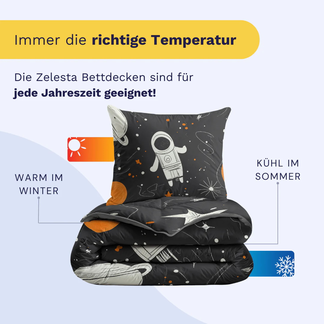 Zelesta Pure Kids Baumwolle Bettdecke - Space Man - Image 5