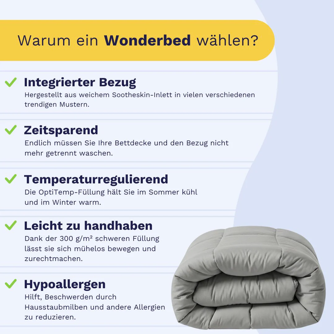 Zelesta Pure Uni Baumwolle Bettdecke - Morning Grey - Image 3