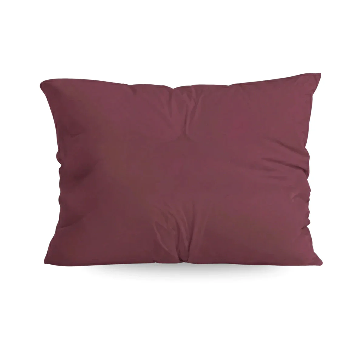 Zelesta Pure Uni Baumwolle Kissenbezüge Set von 2 - Bordeauxrot