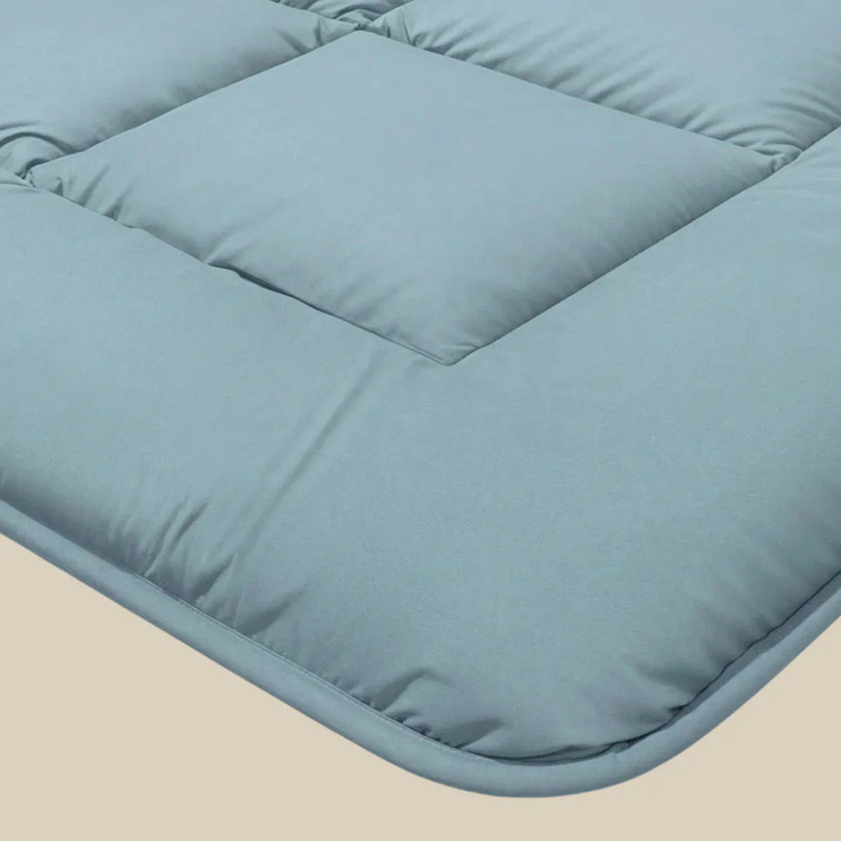 Zelesta Pure Uni Baumwolle Sommerbettdecke - Pastellblau - Image 6