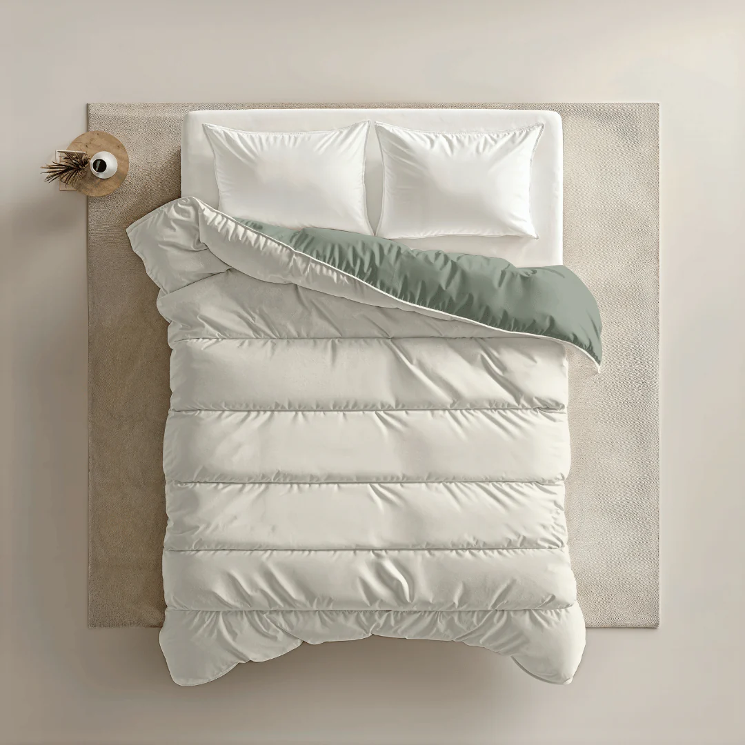 Zelesta Royalbed - Grün & Creme - Image 3
