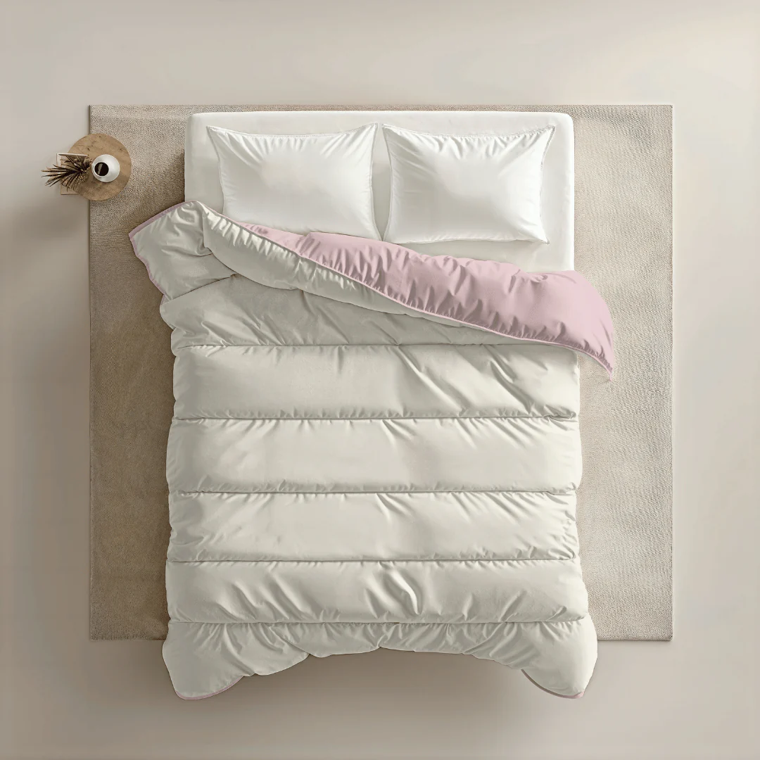 Zelesta Royalbed - Pastellrosa & Creme - Image 3