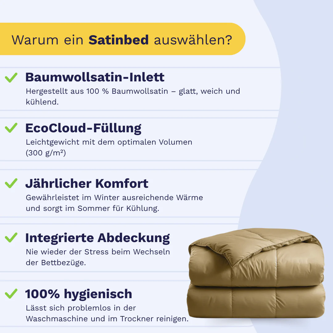 Zelesta Satinbed Baumwolle - Original Oker - Image 4