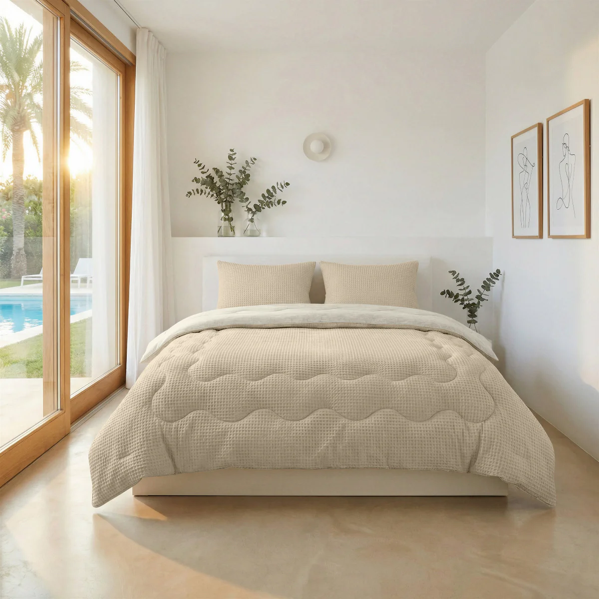Zelesta Special Cooling Serene Sommerbettdecke - Sand - Image 3