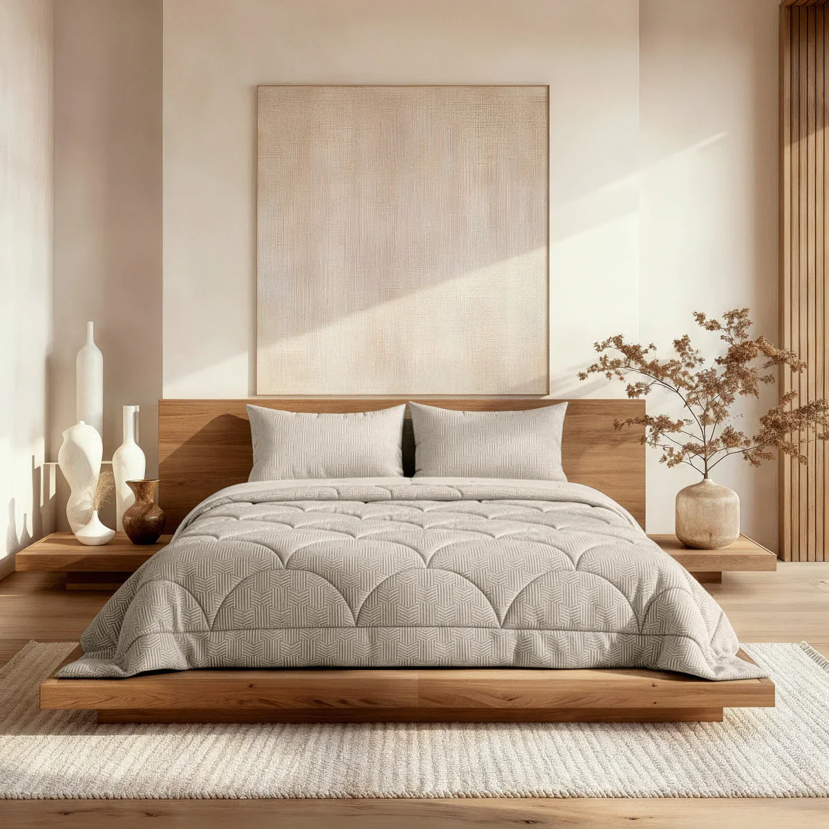 Zelesta Special Flanel Luxe Bettdecke - Taupe & Grey - Image 2
