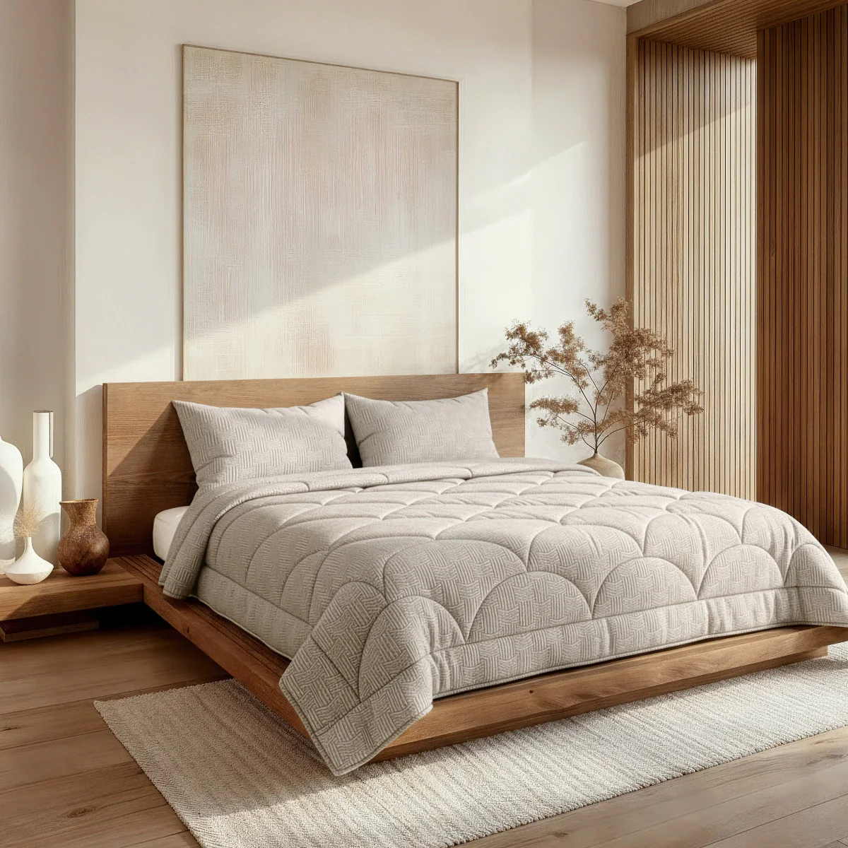 Zelesta Special Flanel Luxe Bettdecke - Taupe & Grey - Image 3