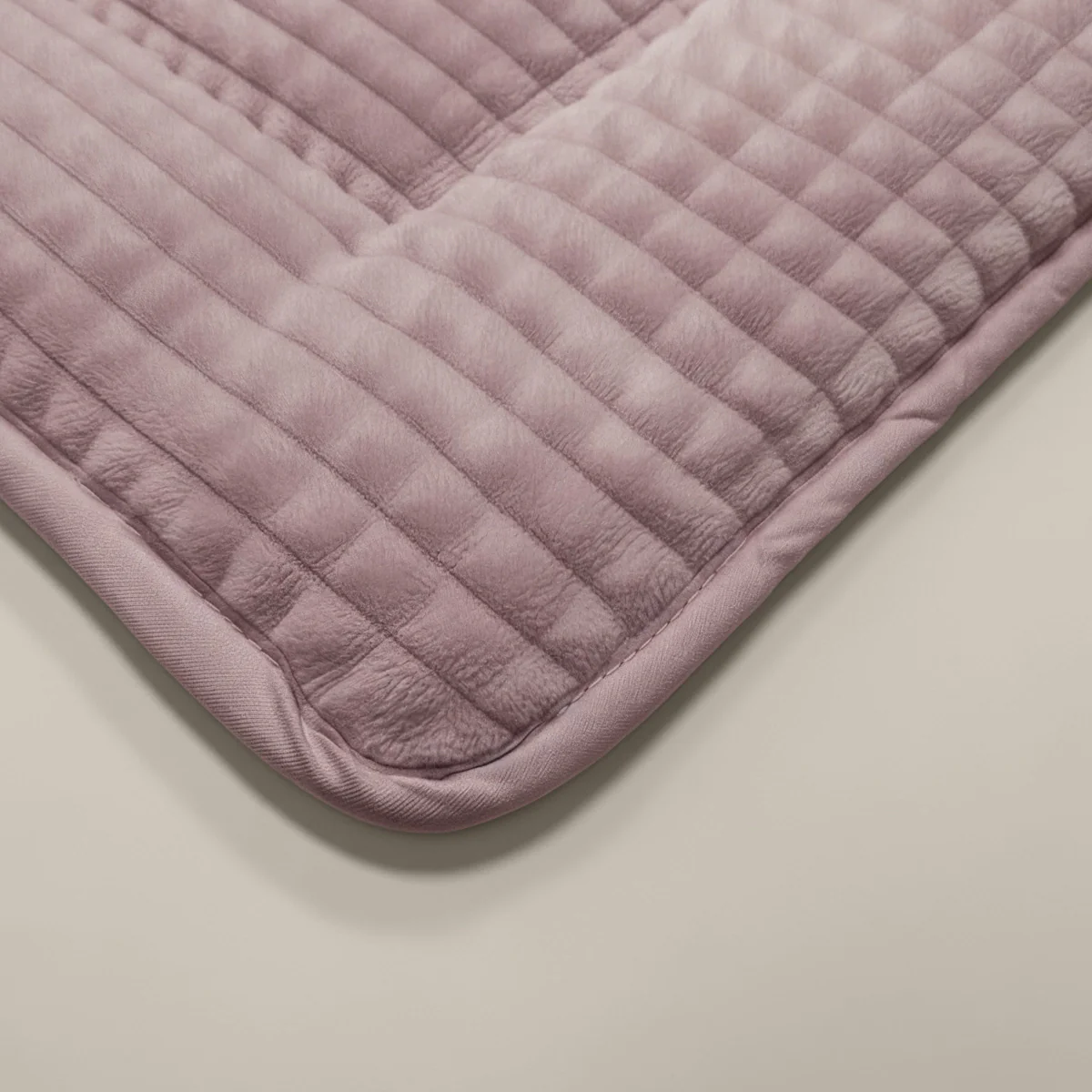 Zelesta Special Teddy Check Bettdecke - Altrosa - Image 4