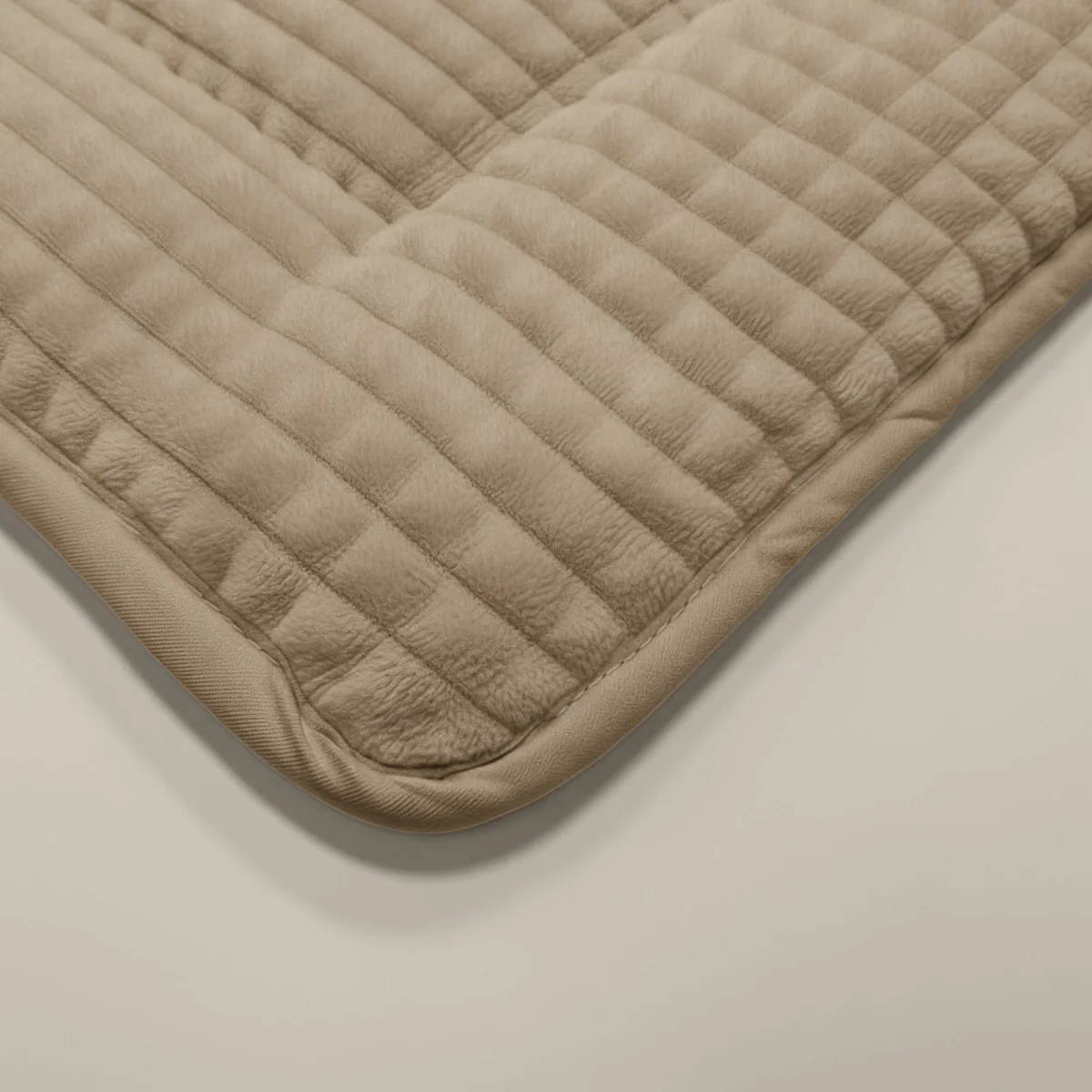 Zelesta Special Teddy Check Bettdecke - Taupe - Image 4