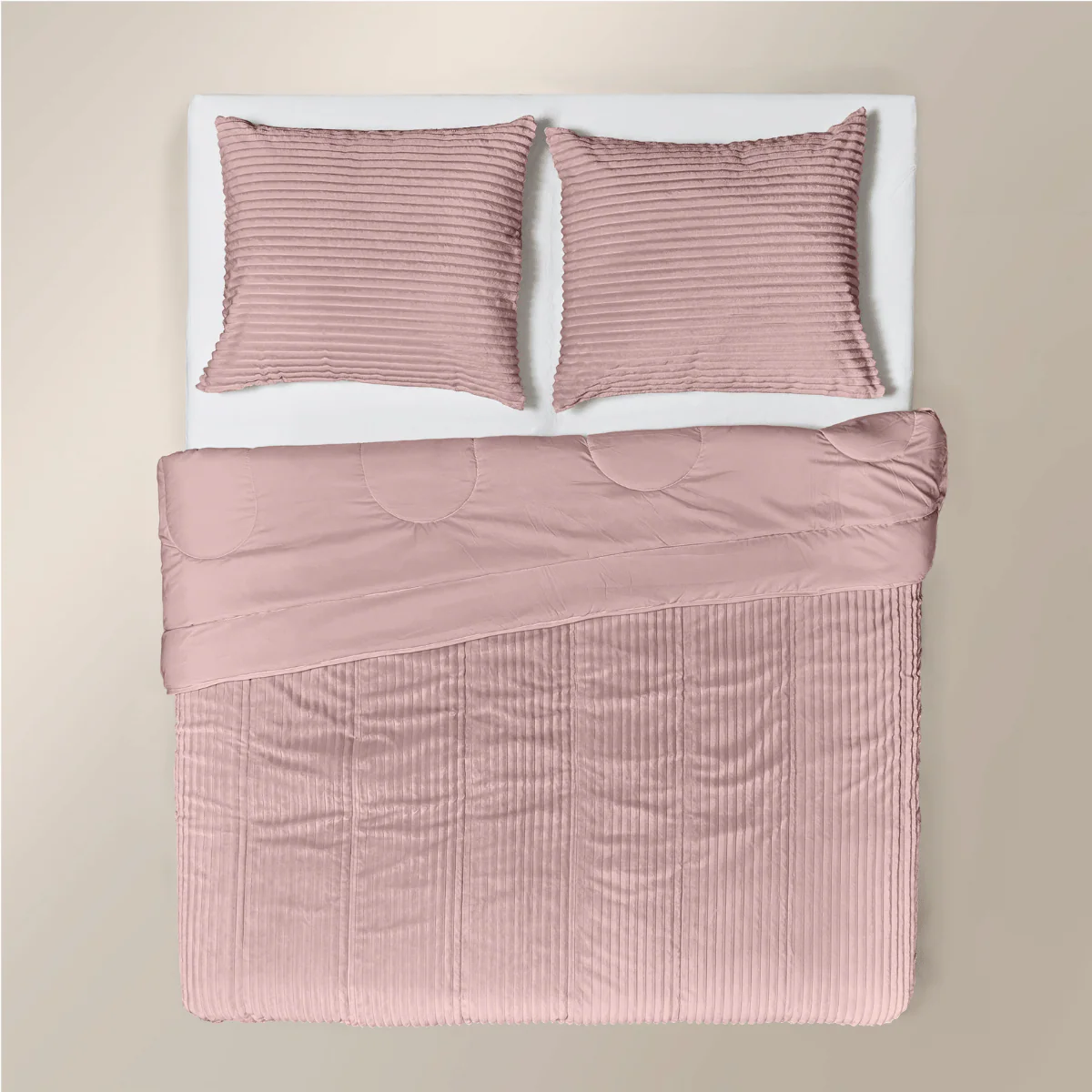 Zelesta Special Teddy Groove Bettdecke - Altrosa - Image 10