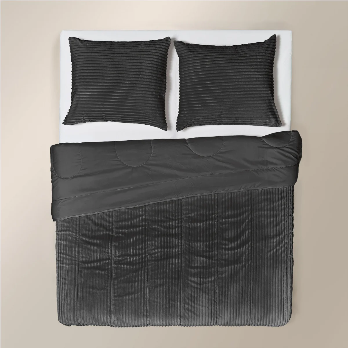 Zelesta Special Teddy Groove Bettdecke - Anthrazit - Image 9