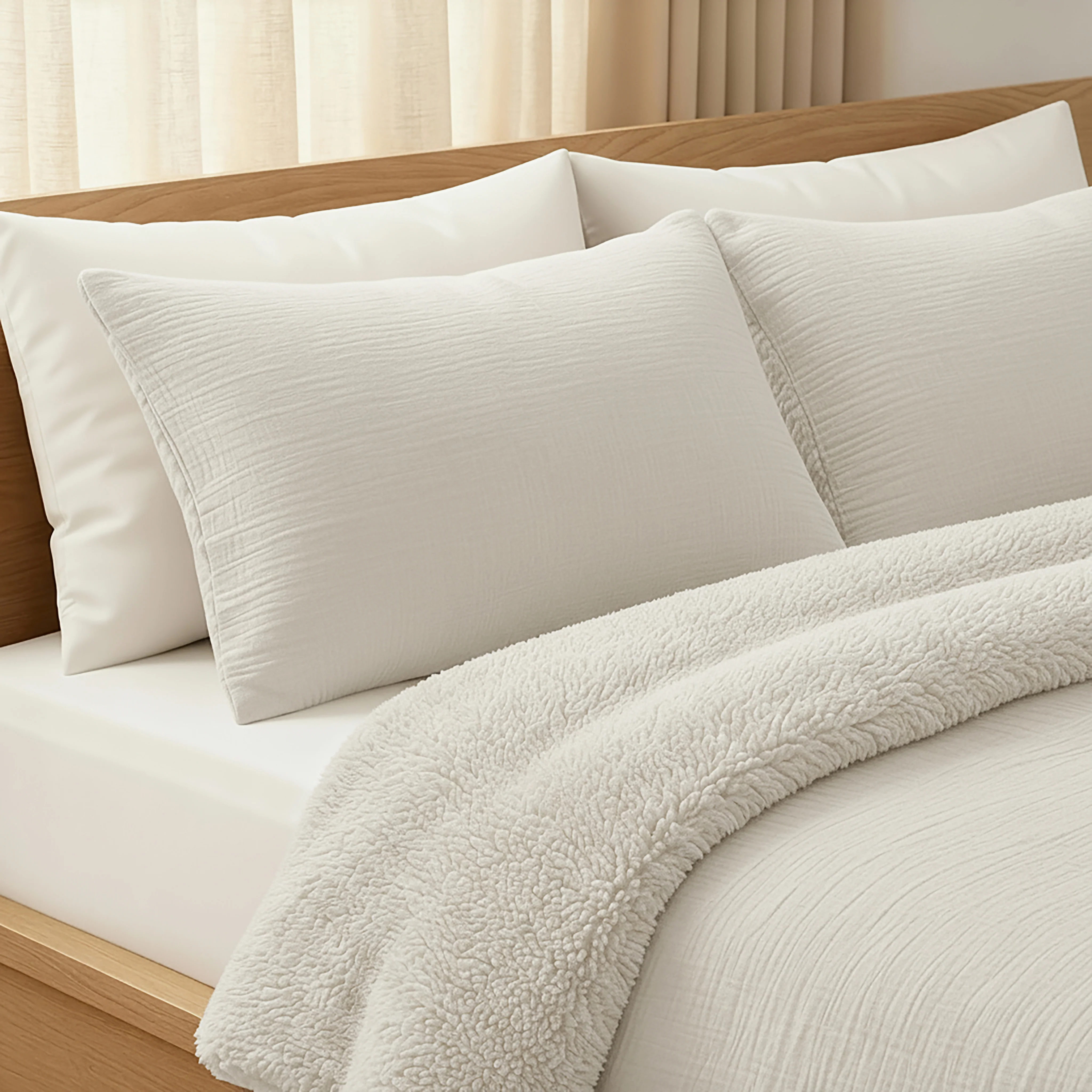 Zelesta Teddy Baumwolle Musselin - Beige - Image 7