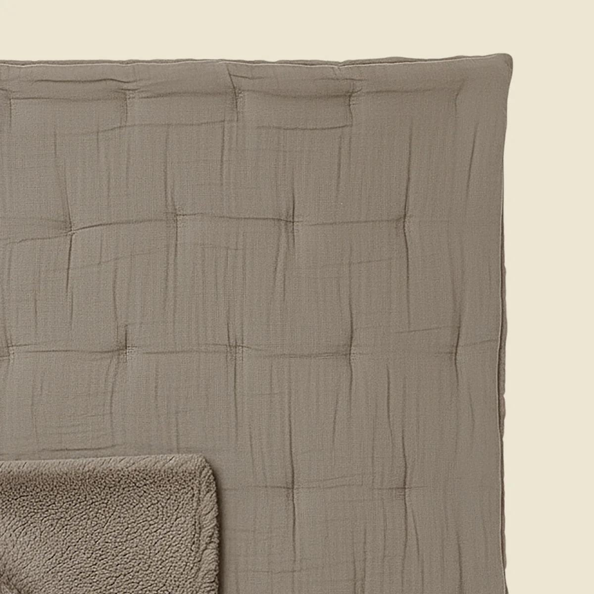 Zelesta Teddy Baumwolle Musselin - Taupe - Image 9