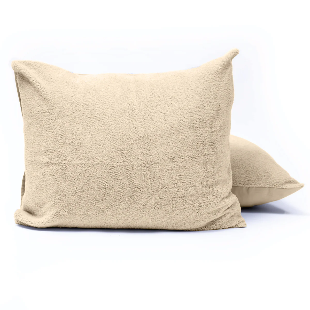 Zelesta Teddy Kissenbezüge Set von 2 - Taupe