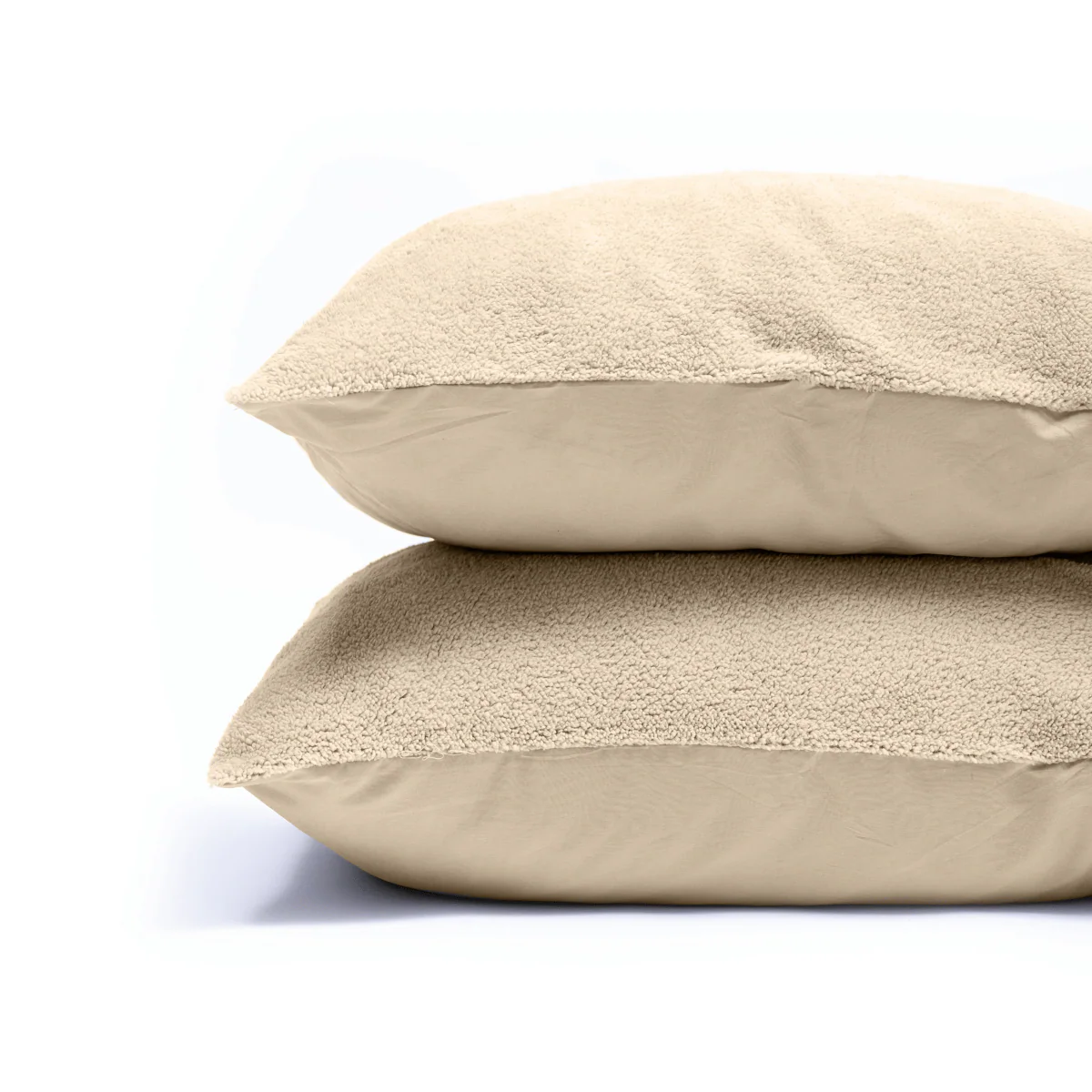 Zelesta Teddy Kissenbezüge Set von 2 - Taupe - Image 2