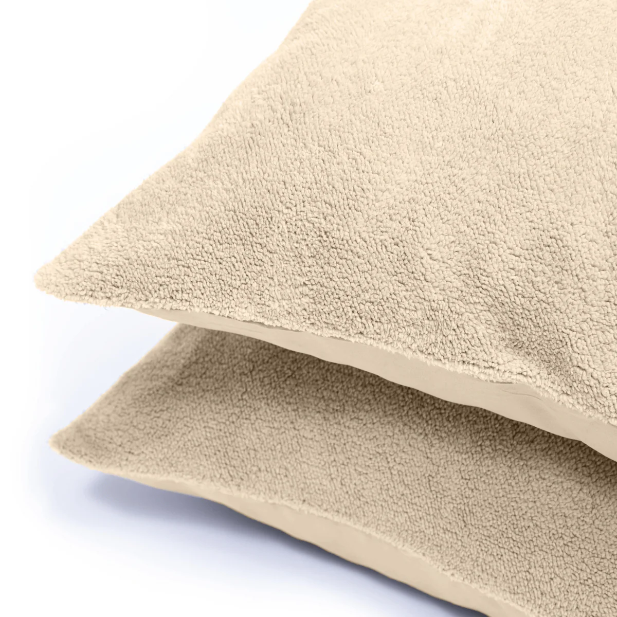 Zelesta Teddy Kissenbezüge Set von 2 - Taupe - Image 3