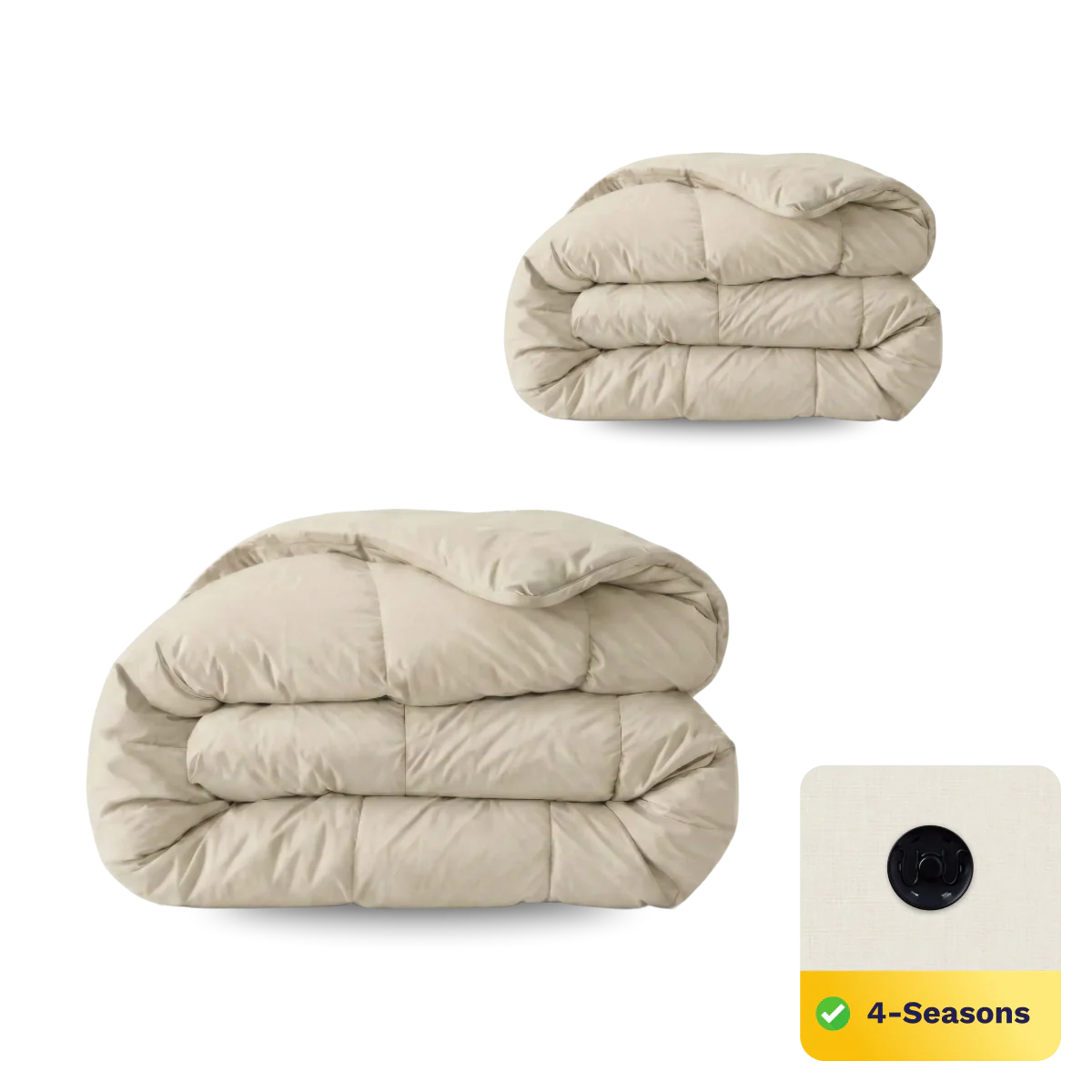Zelesta Wonderbed 4 Seasons Double Baumwolle - Desert Sand