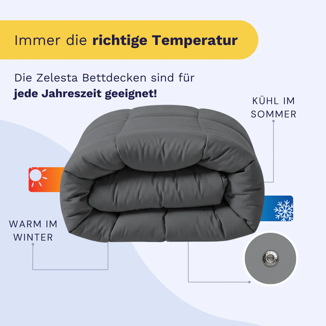 Zelesta Wonderbed 4 Seasons Double - Stone Grey - Image 4