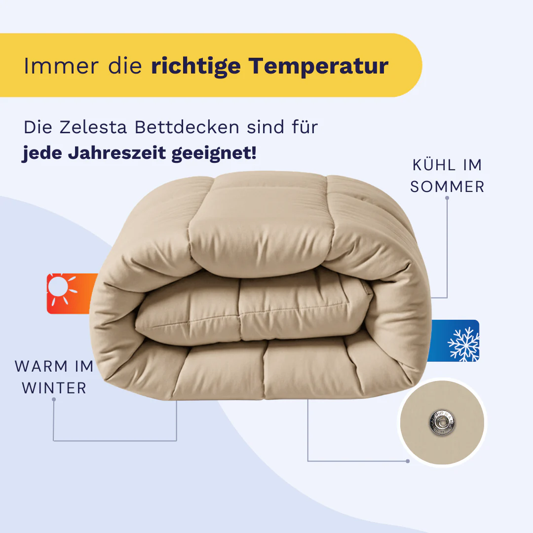 Zelesta Wonderbed 4 Seasons Double - Warm Sand - Image 5