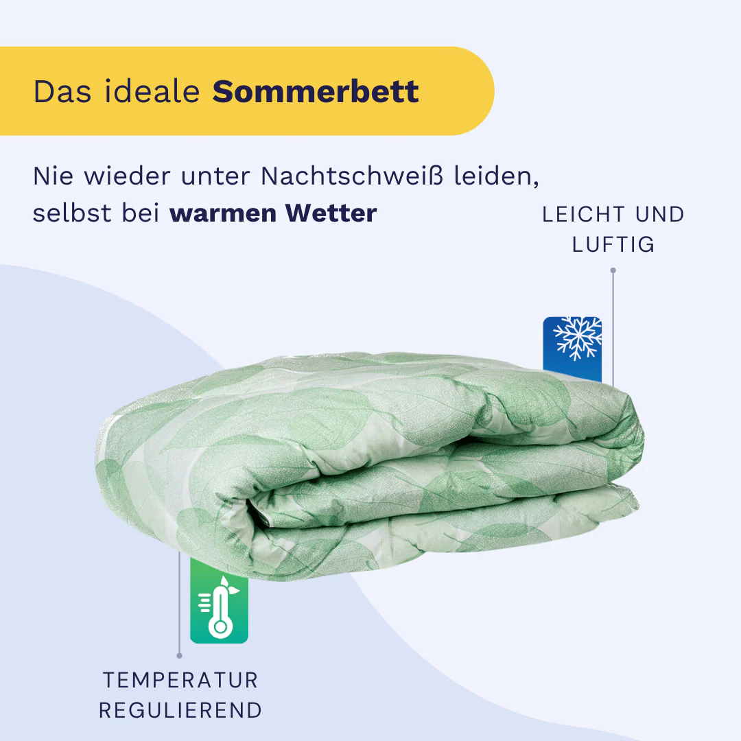 Zelesta Comfort Design Sommerbettdecke - Fresh Leaf - Image 5