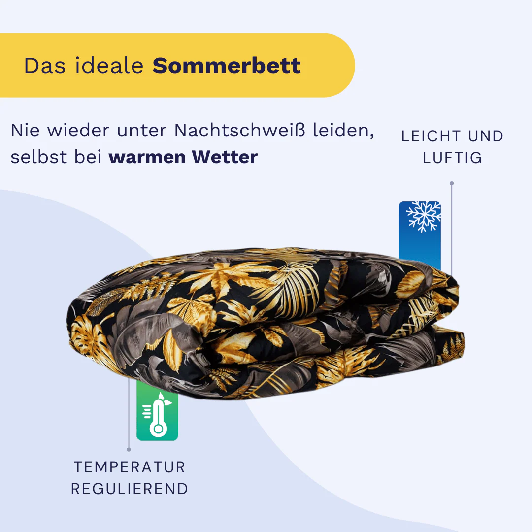 Zelesta Comfort Design Sommerbettdecke - Golden Leaves - Image 5