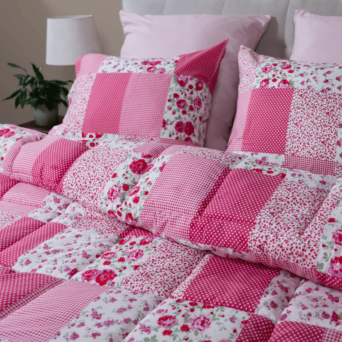 Zelesta Comfort Design Sommerbettdecke - Patchwork pink - Image 10