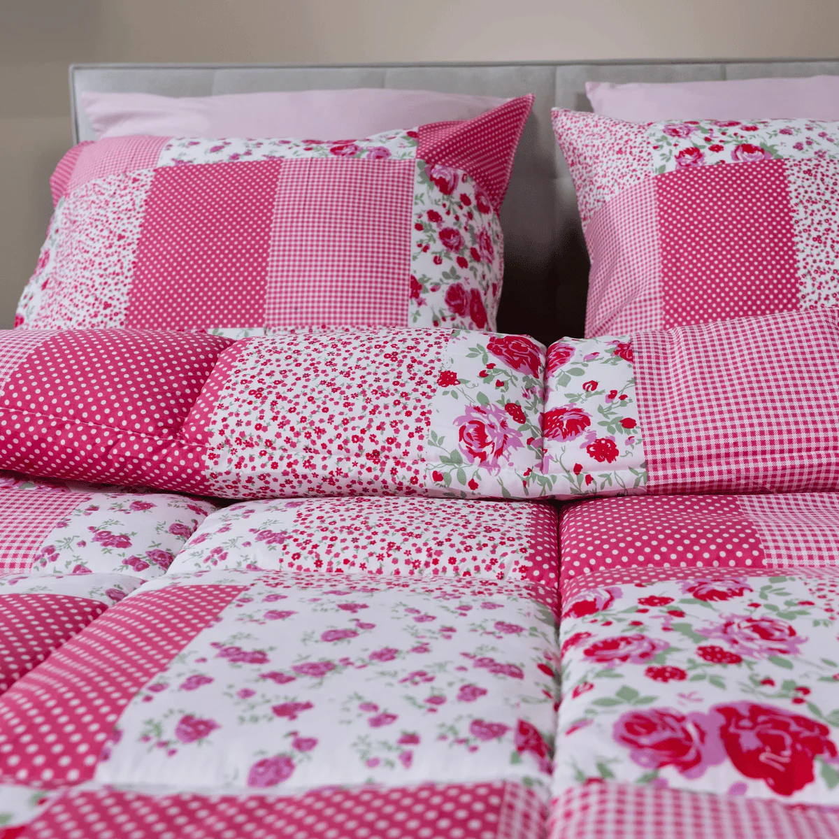 Zelesta Comfort Design Sommerbettdecke - Patchwork pink - Image 12