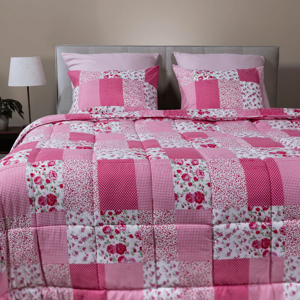 Zelesta Comfort Design Sommerbettdecke - Patchwork pink - Image 3