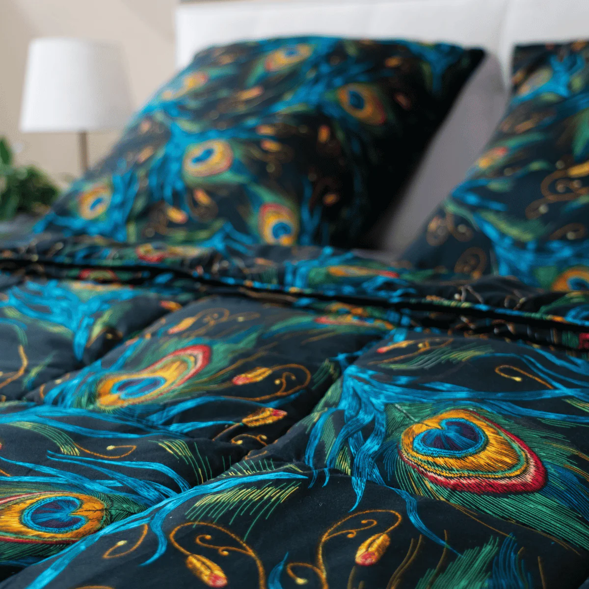 Zelesta Comfort Design Sommerbettdecke - Peacock Feathers - Image 10