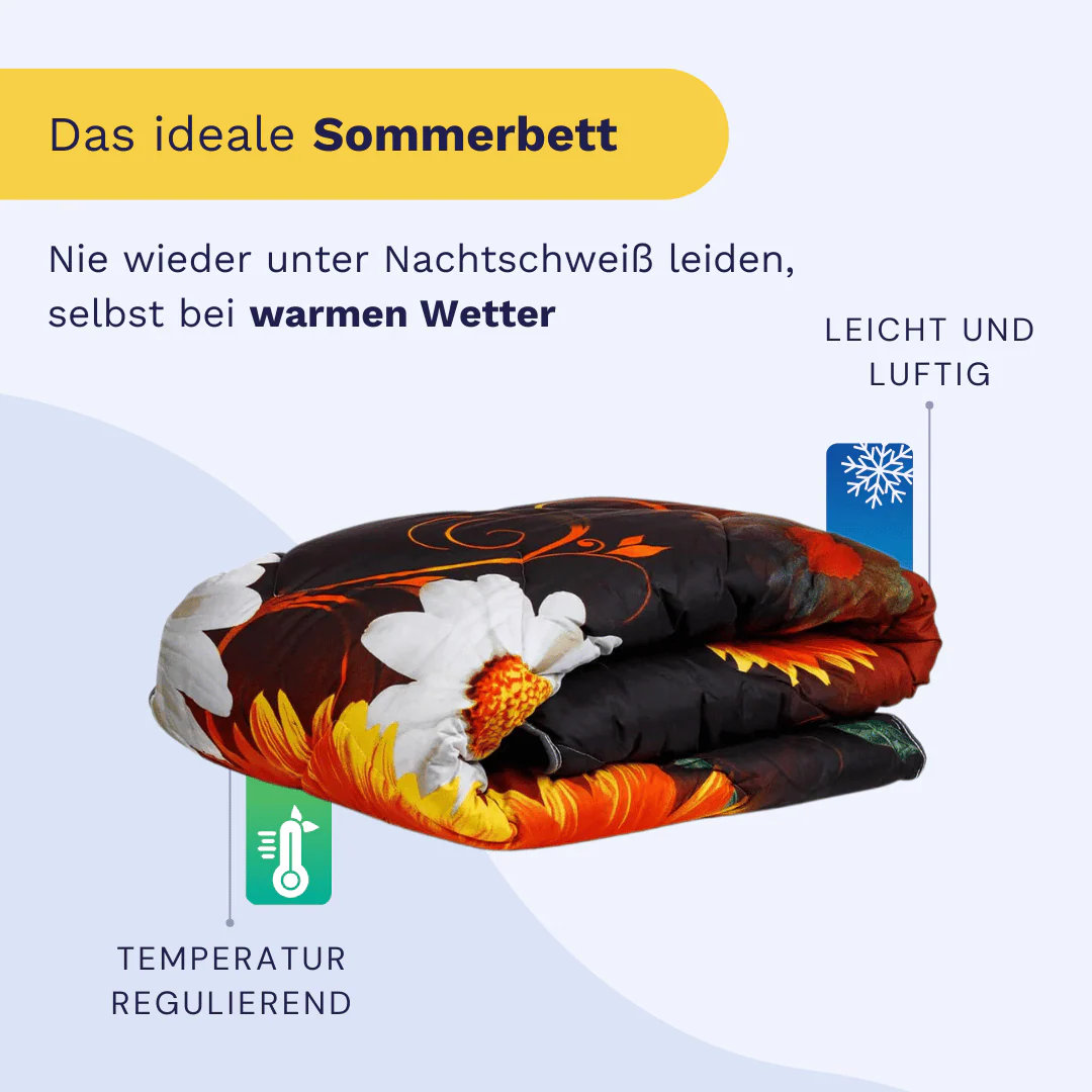 Zelesta Comfort Design Sommerbettdecke - Summer Flowers - Image 5